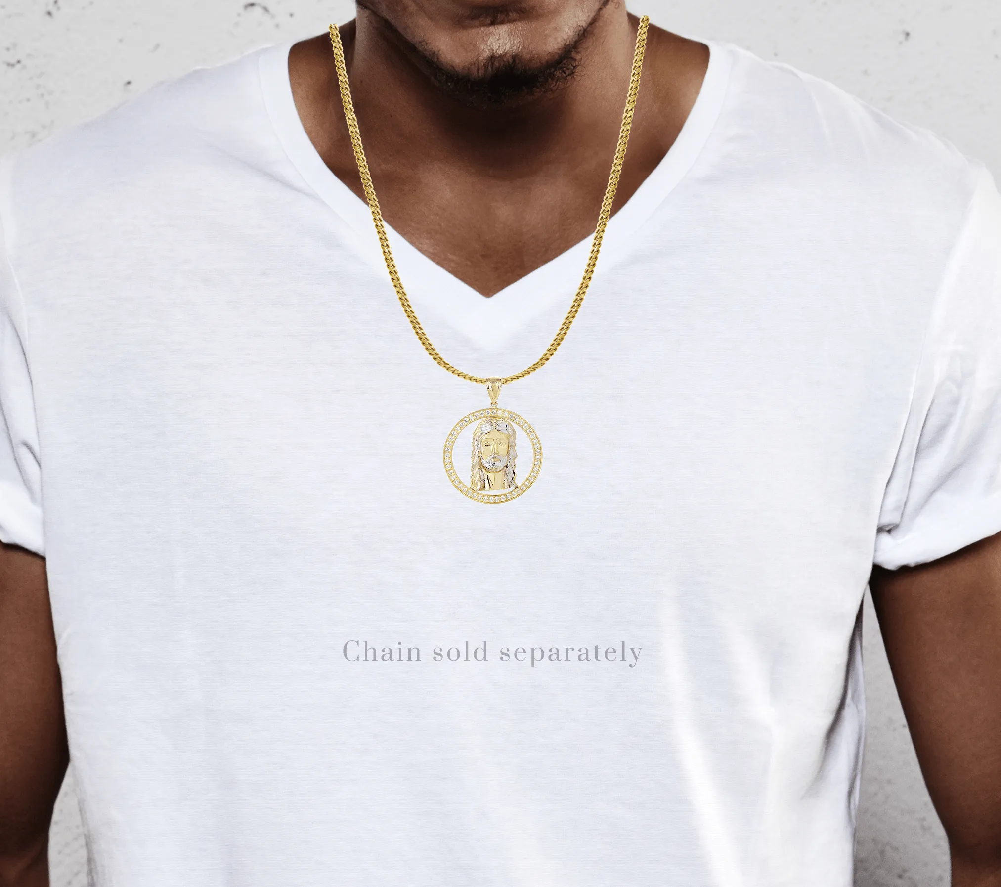 10K Gold Jesus Piece Pendant  |  8.4 Grams