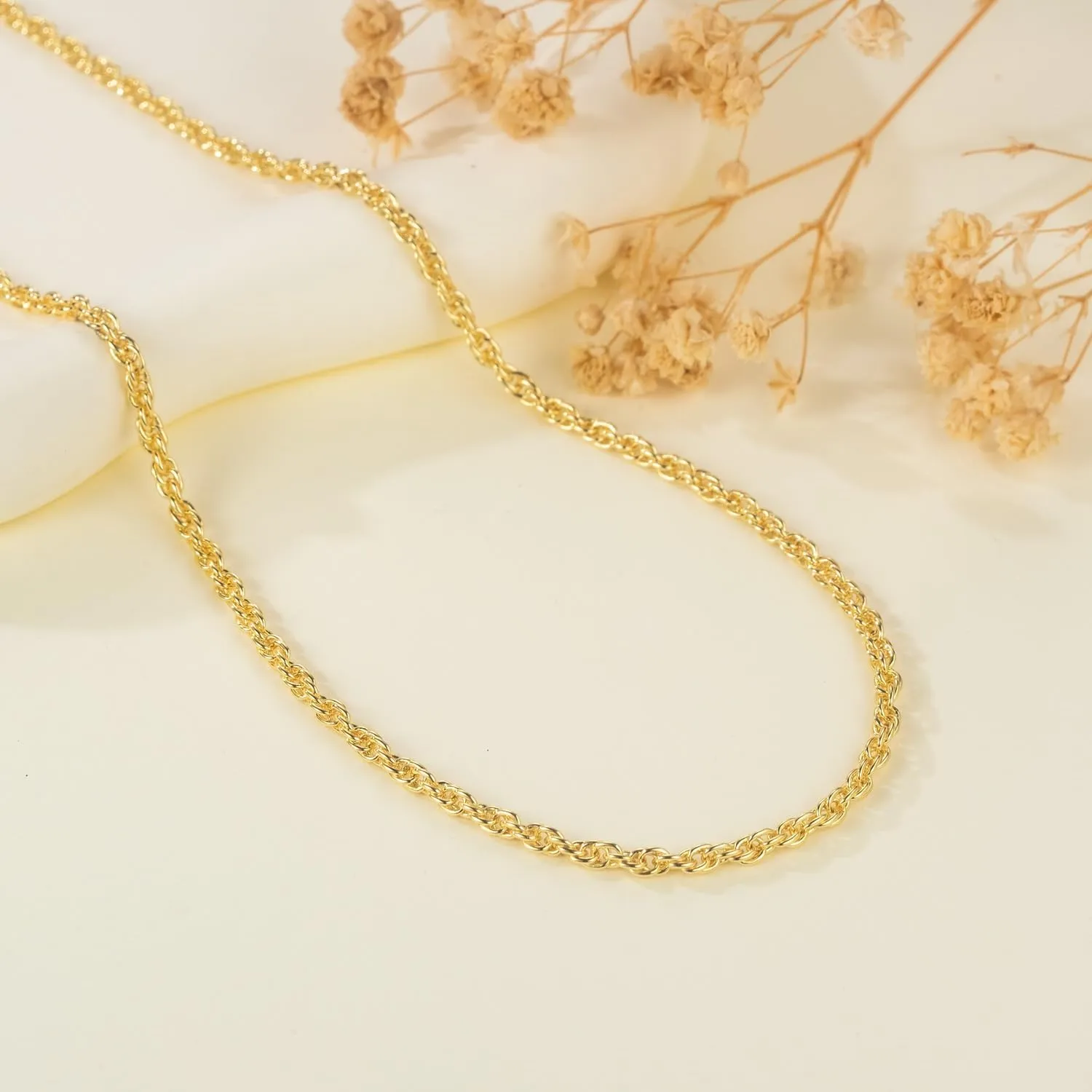 14K Gold Necklaces for Women Mens 14K Gold Chain for Men Rope Chains Necklace for Mens Chain Dainty Golds Necklace for Womens Non Tarnish Men Chains Link Necklaces for Women 16-30in