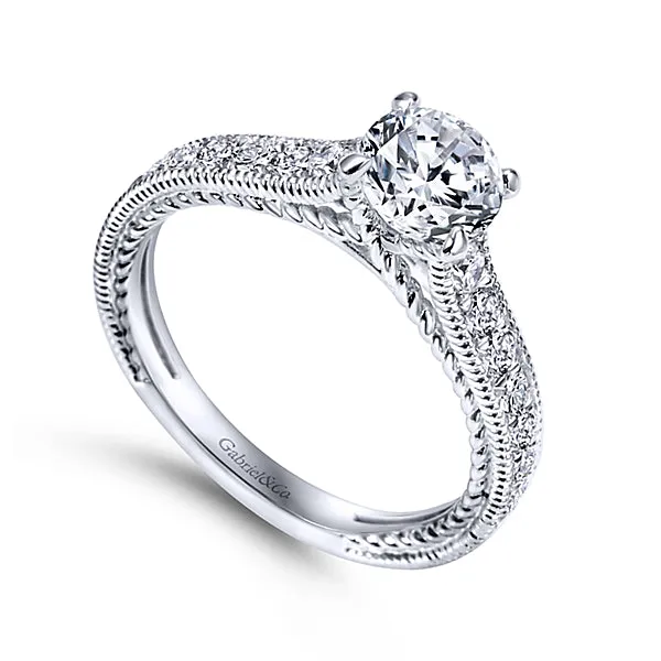 14k White Gold Engagement Ring - ER8823W44JJ