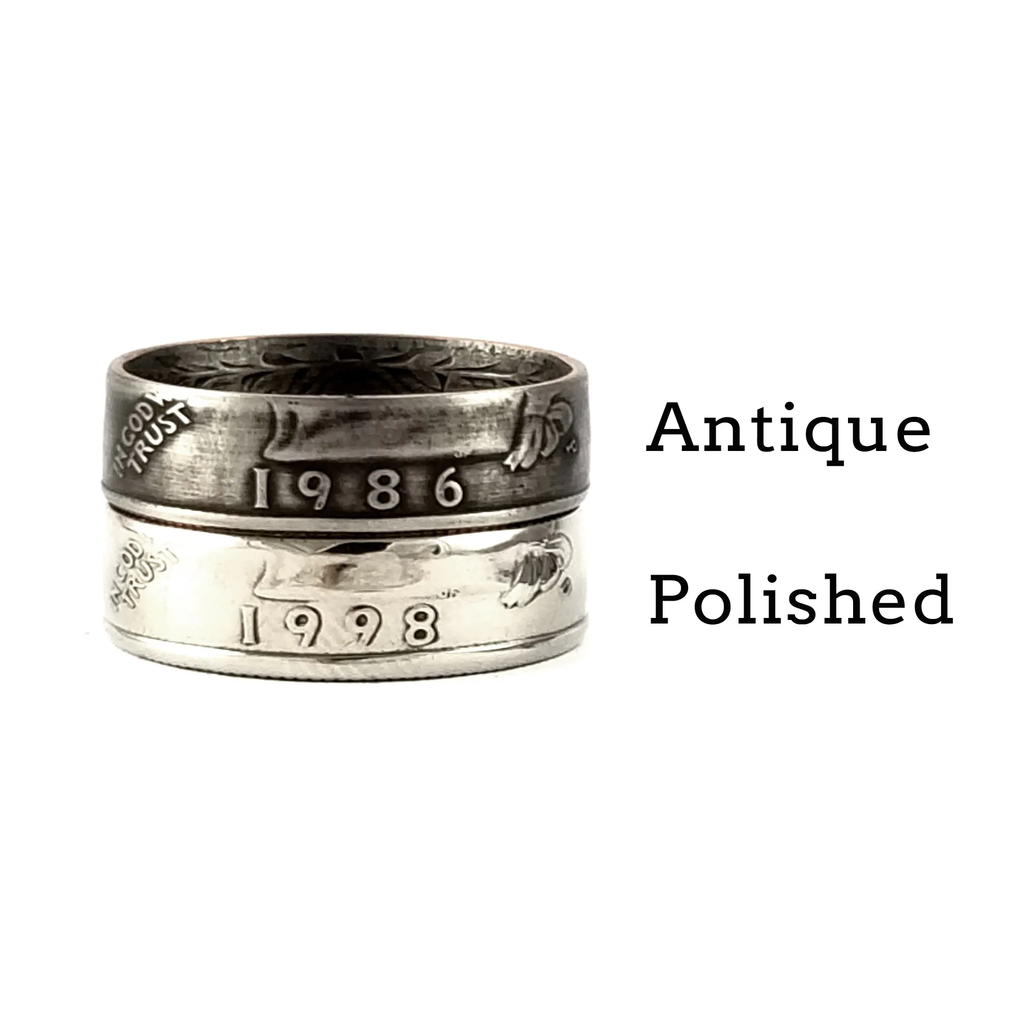 1985 Washington Quarter Coin Ring