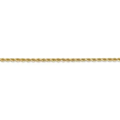 2.00mm Gold Rope Chain Necklace