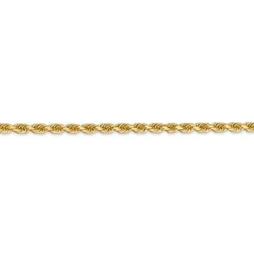 3.00mm Gold Rope Chain Necklace