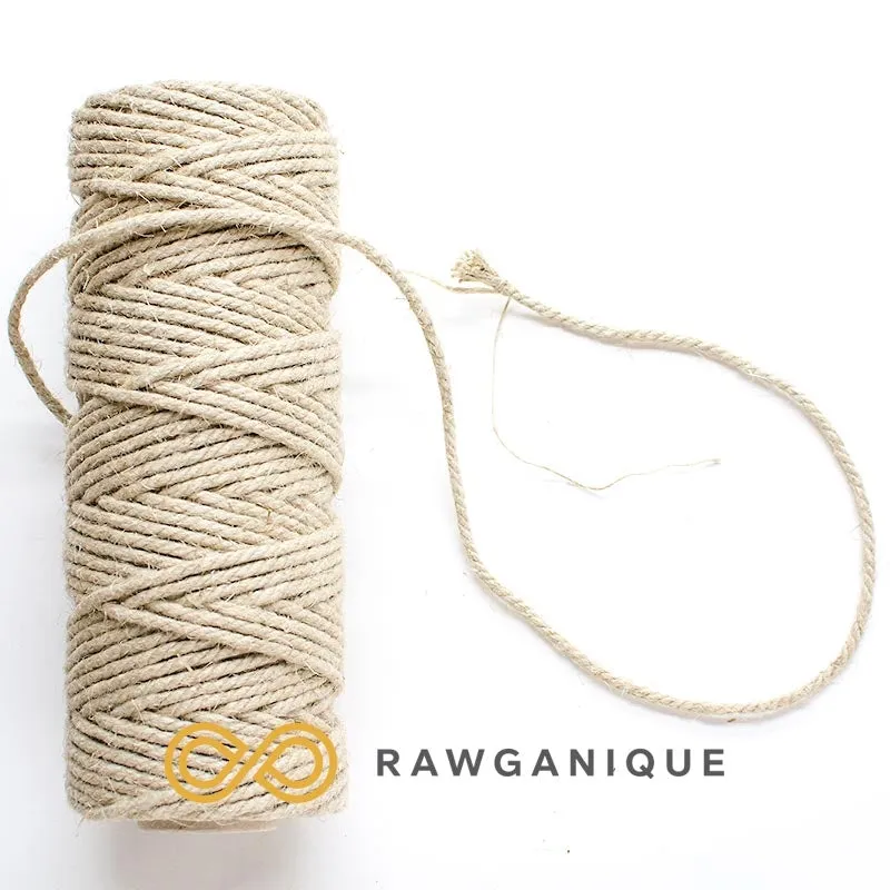 4mm Hemp Rope (1kg Roll)