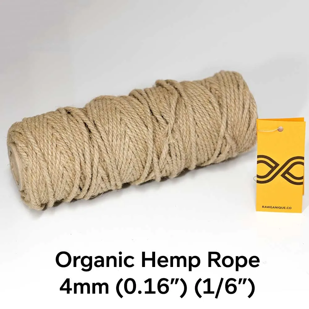 4mm Hemp Rope (1kg Roll)