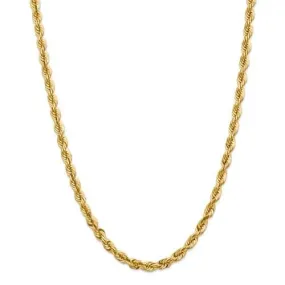 5mm Gold Rope Chain Necklace