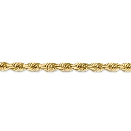 5mm Gold Rope Chain Necklace