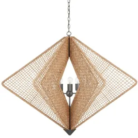 Abaca Rope Diamond Chandelier