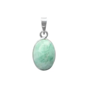 Amazonite Stone 925 Sterling Silver Pendant For Women Girls Gift, Natural Gemstone Pendant Necklace, Handmade jewellery Pendant, Solitaire Pendant Christmas Gift