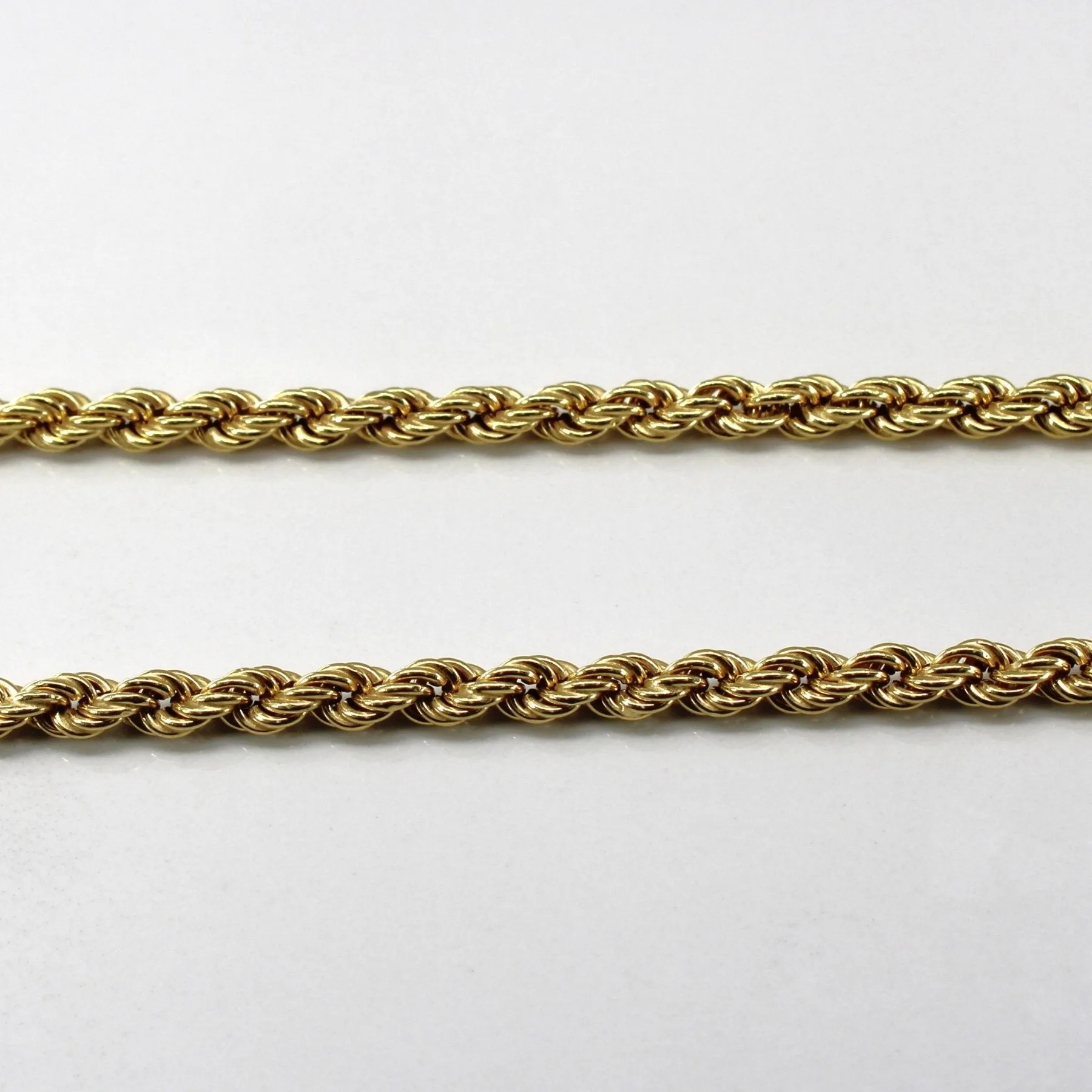 'Birks' Yellow Gold Rope Chain | 24"|