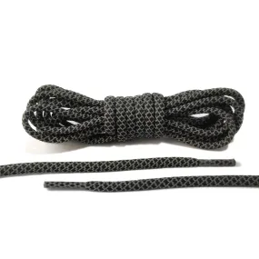 Black 3M Reflective Rope Laces