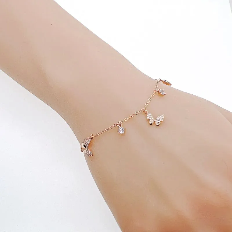 Butterfly Cubic Zirconia Bracelet