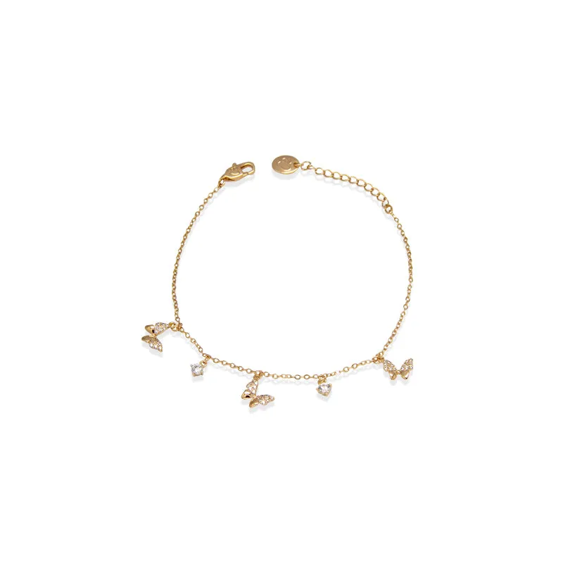 Butterfly Cubic Zirconia Bracelet