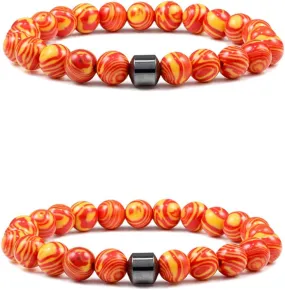 Chakra Bracelets Crystals Yoga Beads Stretch Bracelet Adjustable Natural Gemstones Beads Bracelet Handmade Gemstones Braided Elastic Bracelets Meditation Spiritual Gifts