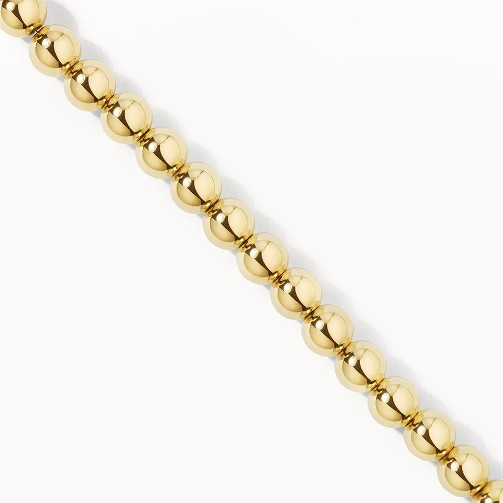 Chunky Ball Necklace in Gold