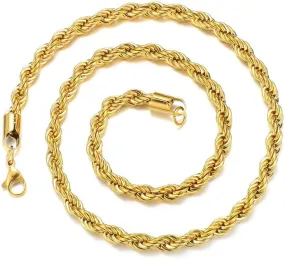 Chunky Gold Chain Necklaces For Woman 18K Gold Plated Elliptical Choker Necklace Snake Herringbone Necklace Adjustable Figaro Chain Thick Rope Chain Trendy Minimalist Jewelry