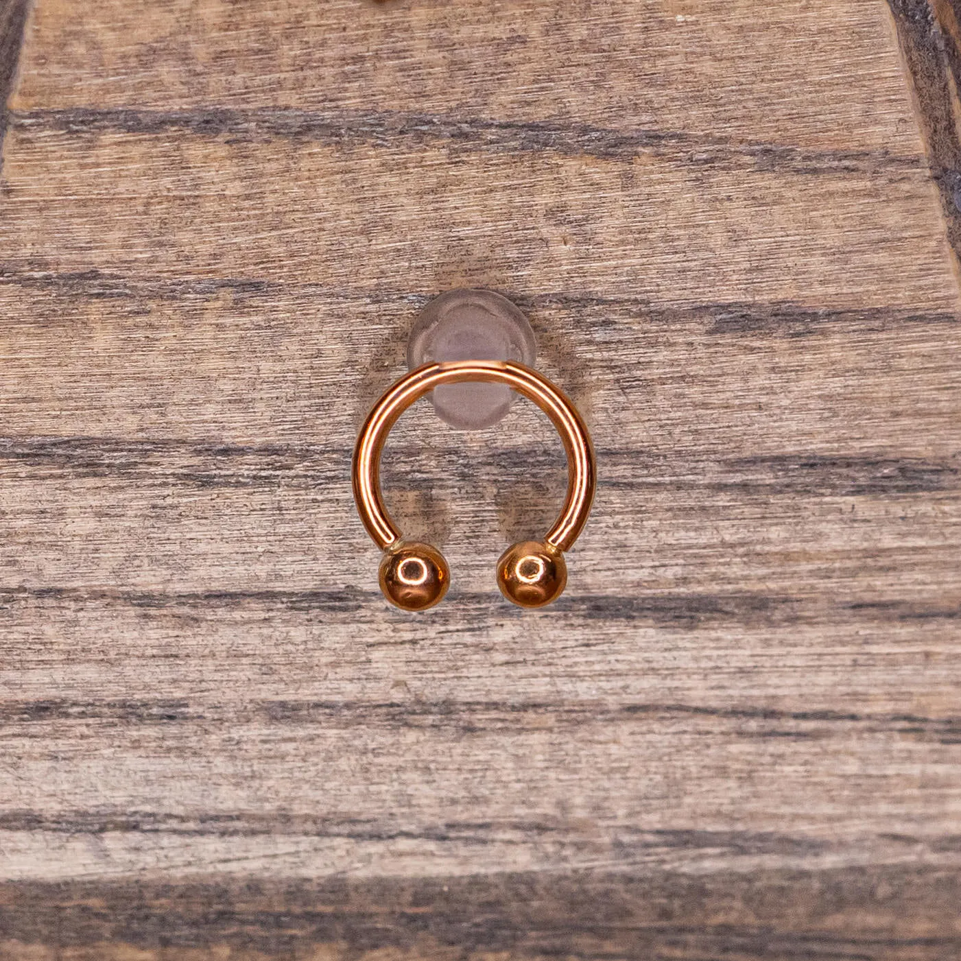 Circular Barbell in Rose Gold