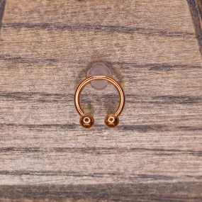 Circular Barbell in Rose Gold