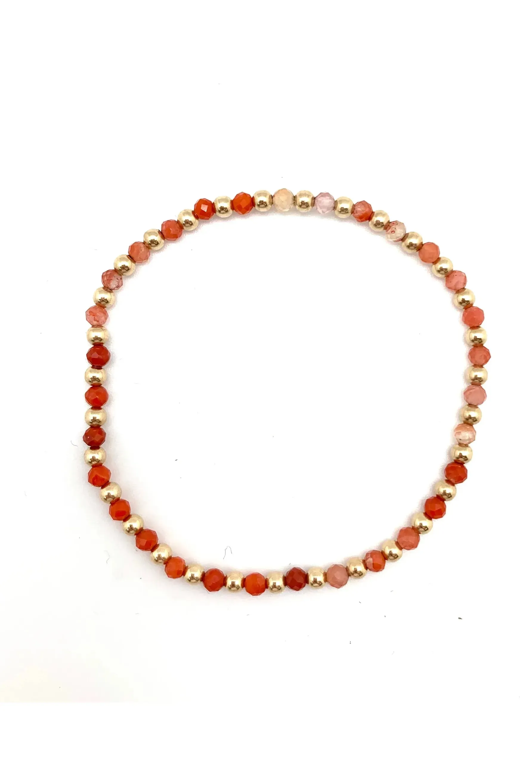 Cornelian and Gold Bracelet