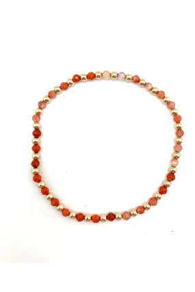 Cornelian and Gold Bracelet