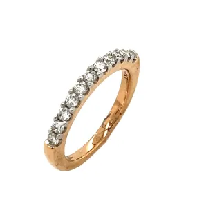 Diamond Stacking Ring in 14k Rose Gold