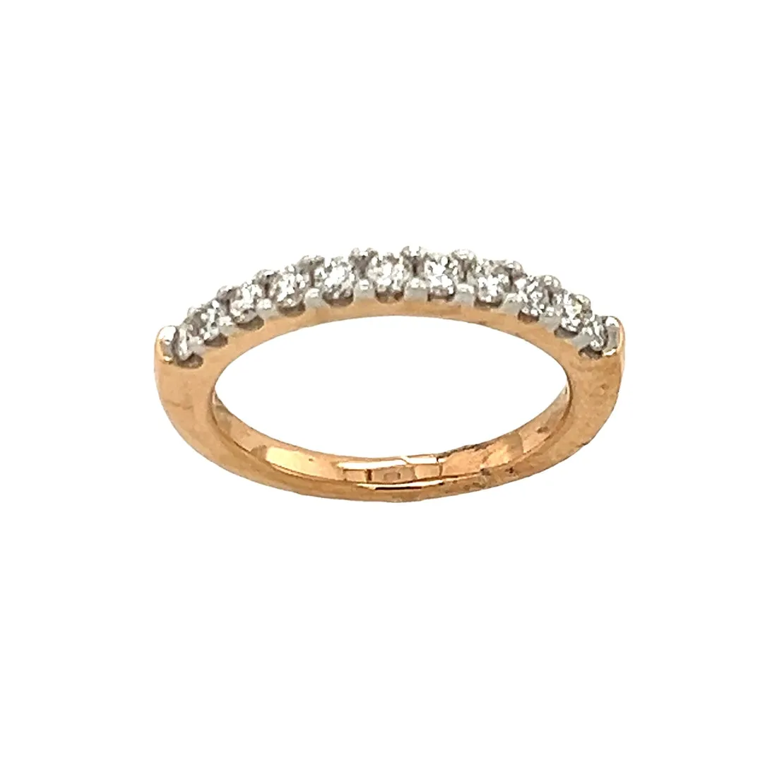 Diamond Stacking Ring in 14k Rose Gold