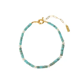 Elijah Anklet - Turquoise