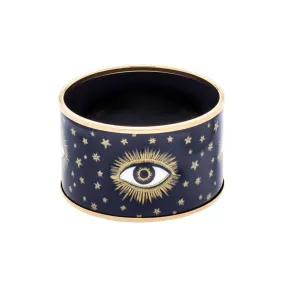 Evil Eye Gold Enamel Cuff