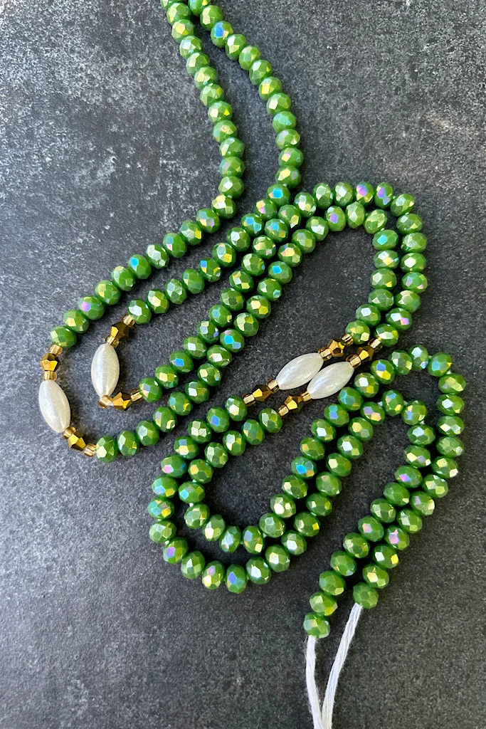 Extended Length 60 Inch Leap of Faith Lux Tie On  Waist Beads mi