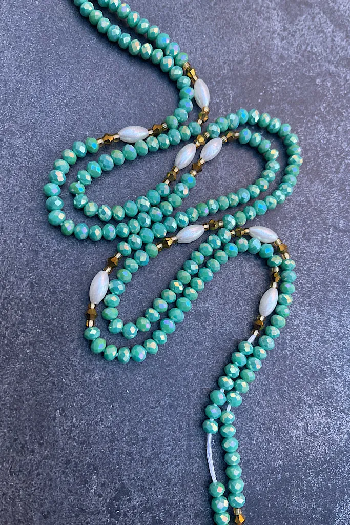 Extended Length 60 Inch Leap of Faith Lux Tie On  Waist Beads mi