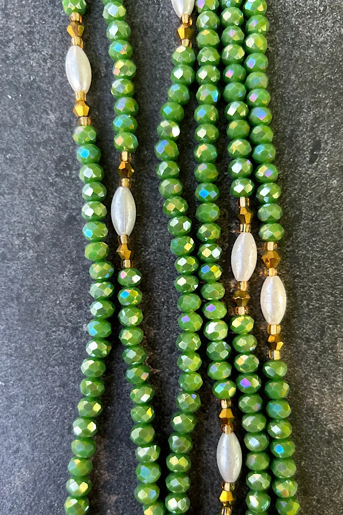 Extended Length 60 Inch Leap of Faith Lux Tie On  Waist Beads mi