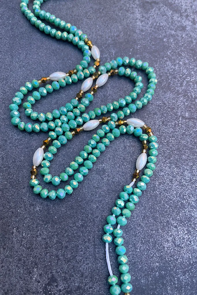 Extended Length 60 Inch Leap of Faith Lux Tie On  Waist Beads mi