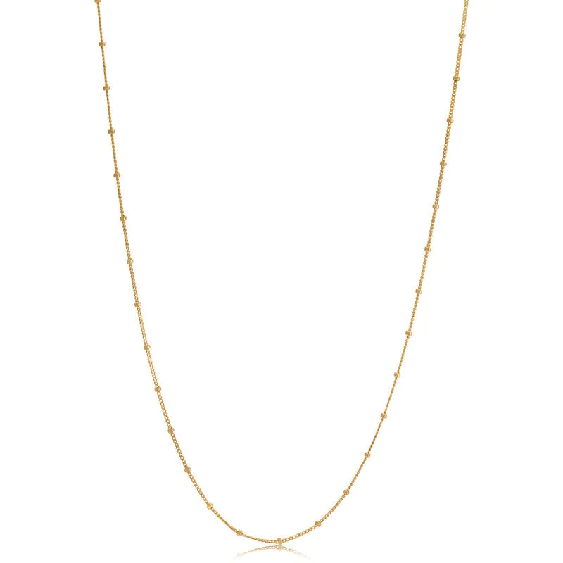 Fine Bubble Chain Necklace, Gold
