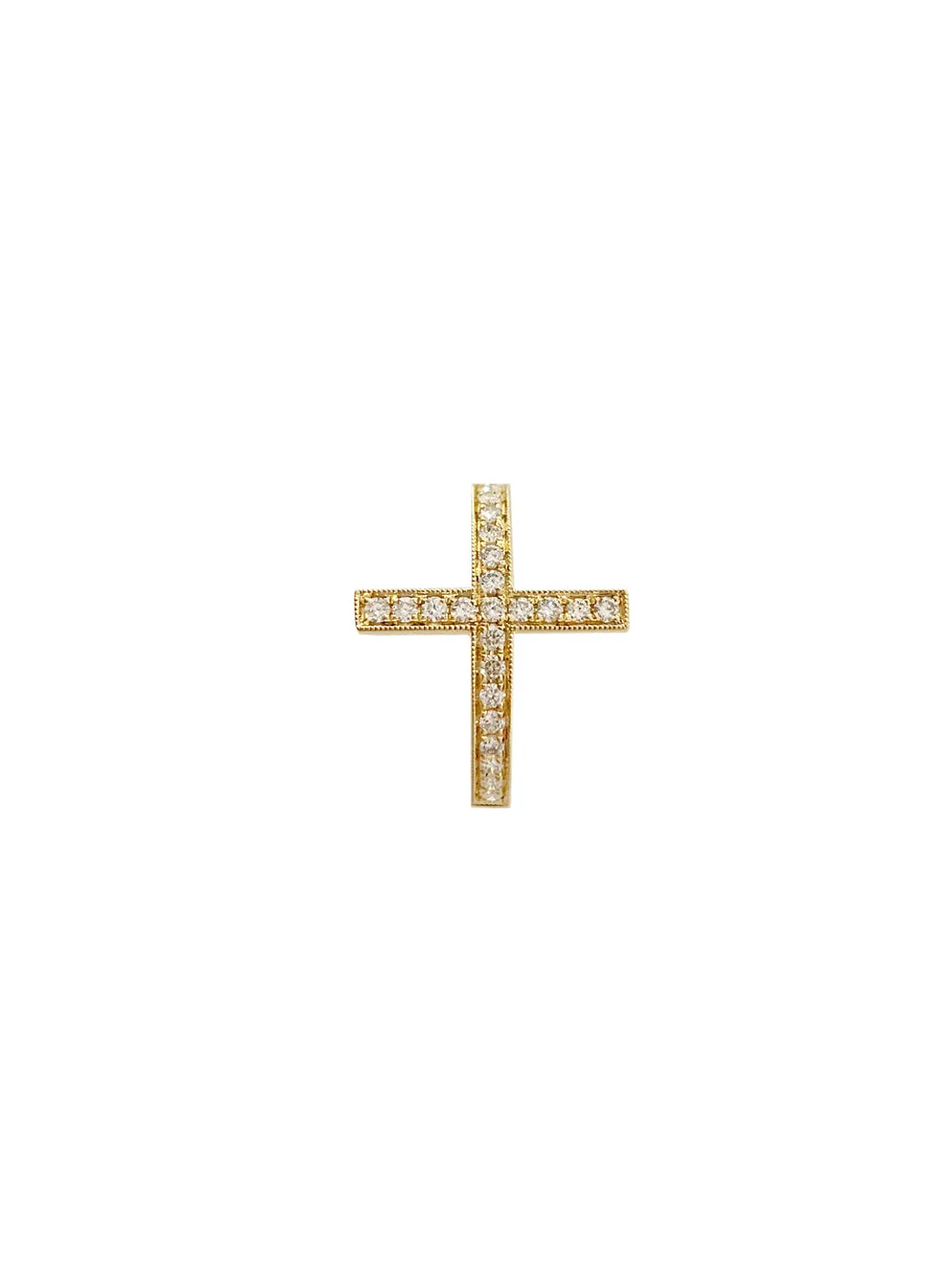Gold & Diamond Side Cross Ring (Pre Order)