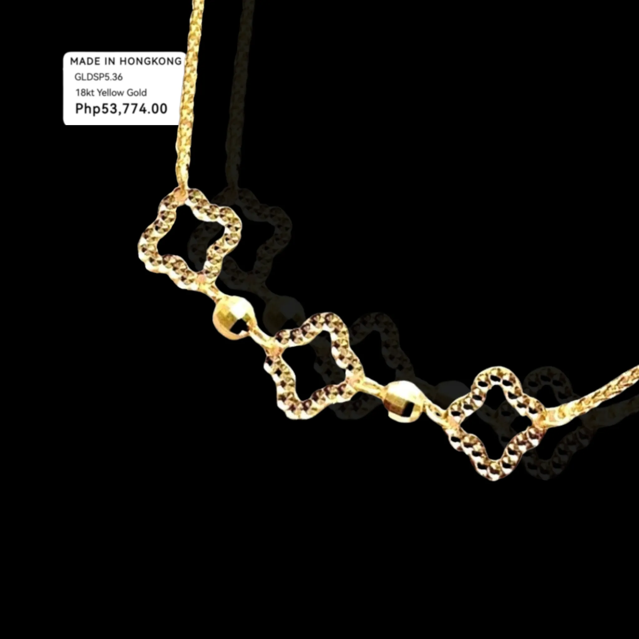 #GOLD2024 | 18K Golden Triple Clover Bracelet