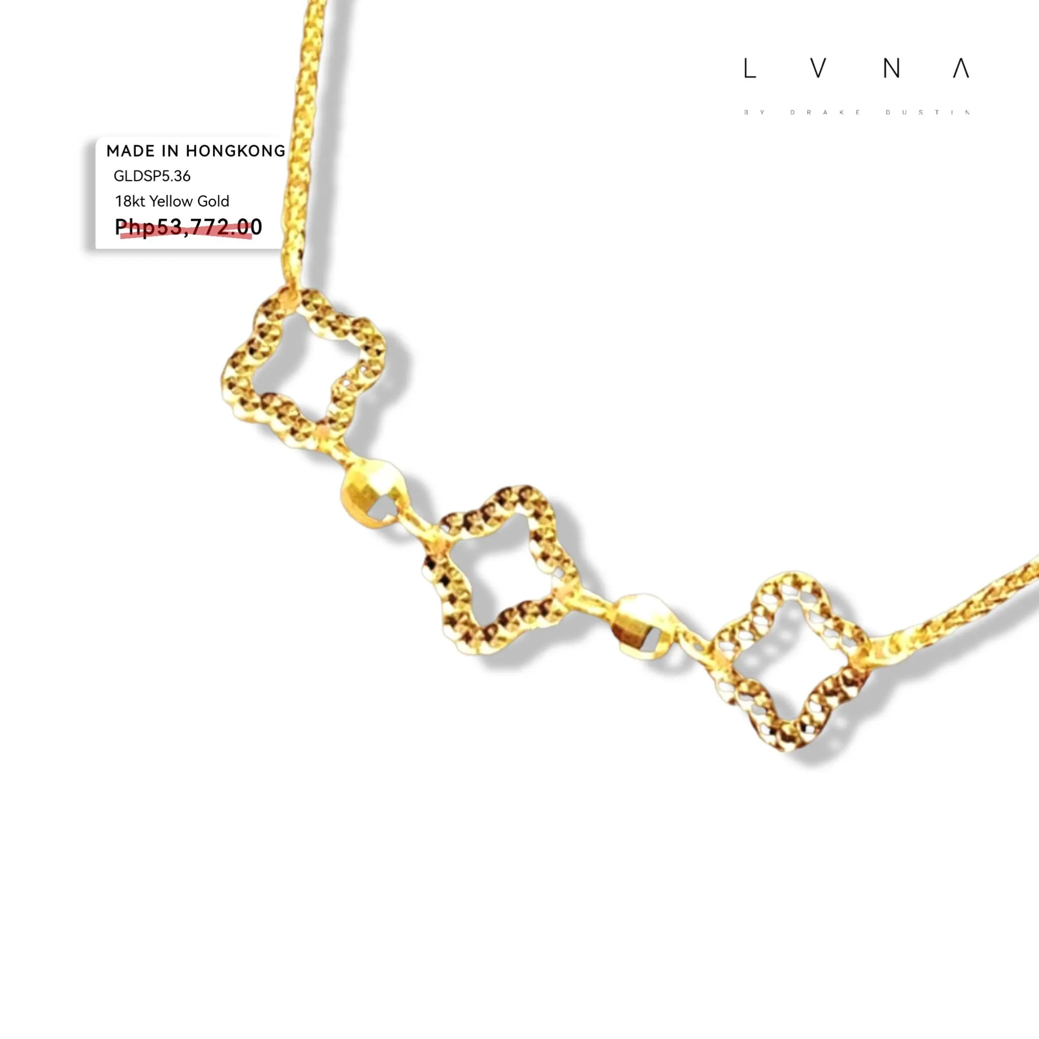 #GOLD2024 | 18K Golden Triple Clover Bracelet