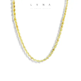 #GOLD2024 | 18K Golden Unisex Chain Rope Necklace 17.5”