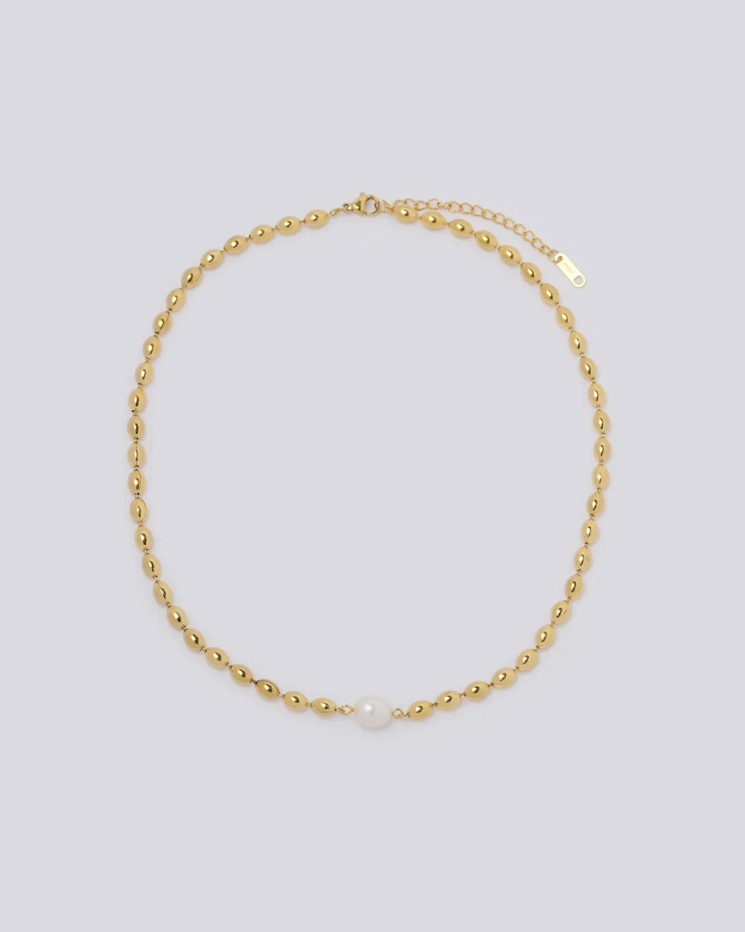 Golden Bead Pearl Necklace