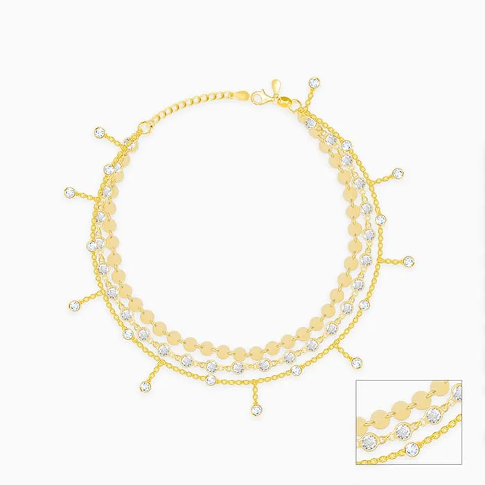 Golden Whimsical Moments Anklet