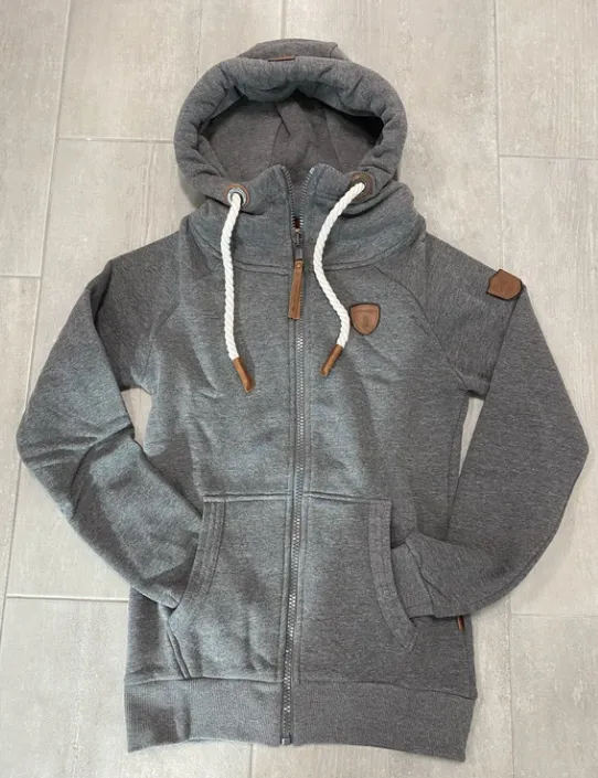 Hera Dark Heather Grey Zip Hoodie