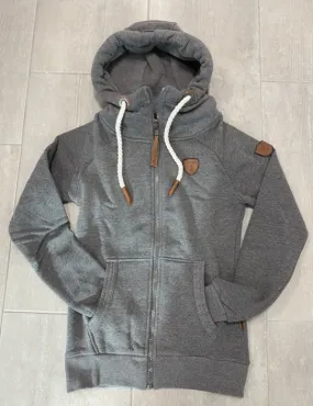 Hera Dark Heather Grey Zip Hoodie
