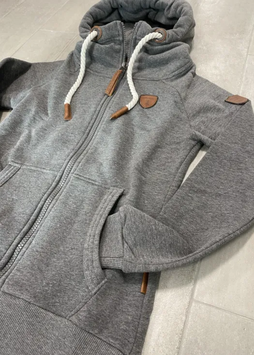 Hera Dark Heather Grey Zip Hoodie