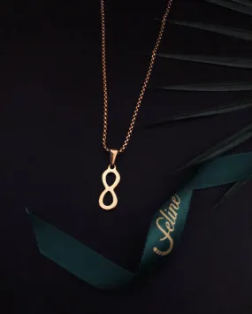 Infinity Gold Dipped Pendant Necklace