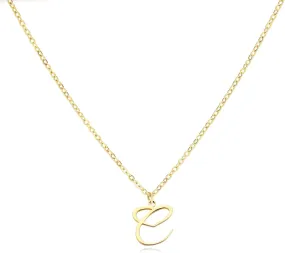Initial Necklaces for Women 14k Gold Plated Necklace Dainty Gold Letter Pendant Heart Necklace Custom Personalized Name Necklace Cute Choker Necklace Minimalist Gold Jewelry Gift