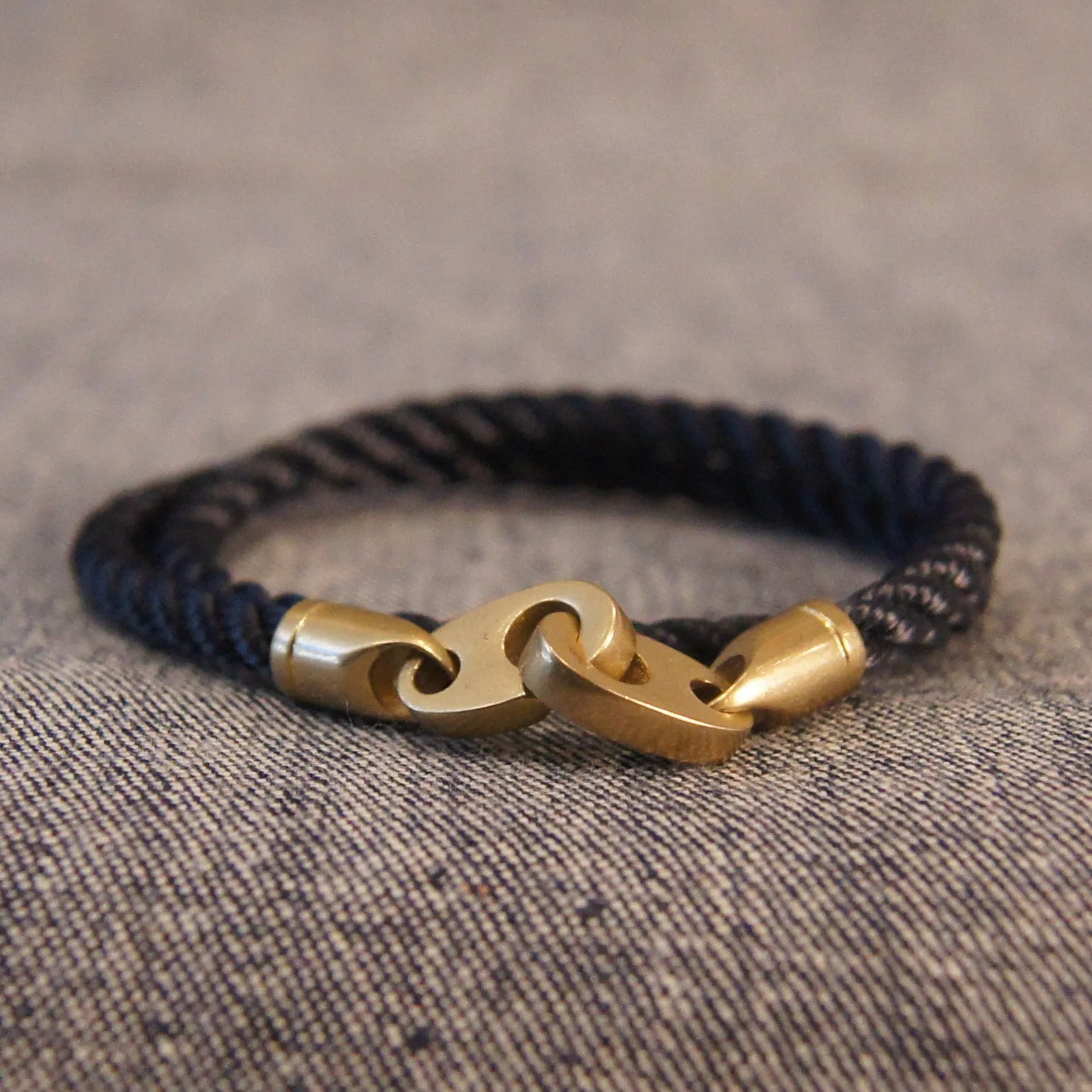 Journey Double Rope, Navy/Brass