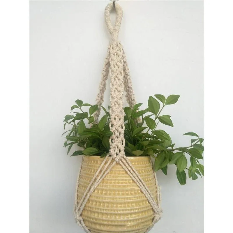 Jute Rope Braided Macrame Plant Hanger