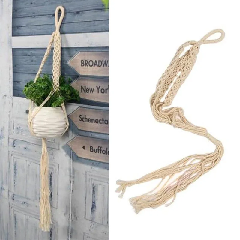 Jute Rope Braided Macrame Plant Hanger