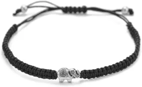 kelistom Handmade String Bracelet for Women Men Simple Red Black Braided Adjustable Charm Bracelets Minimalist Jewelry