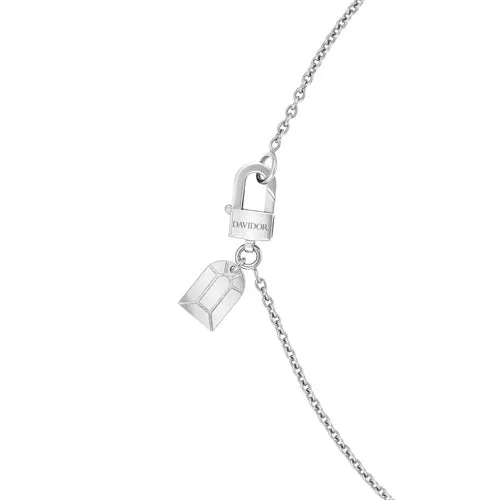 L'Arc de DAVIDOR Bead, 18k White Gold with Satin Finish and Palais Diamonds
