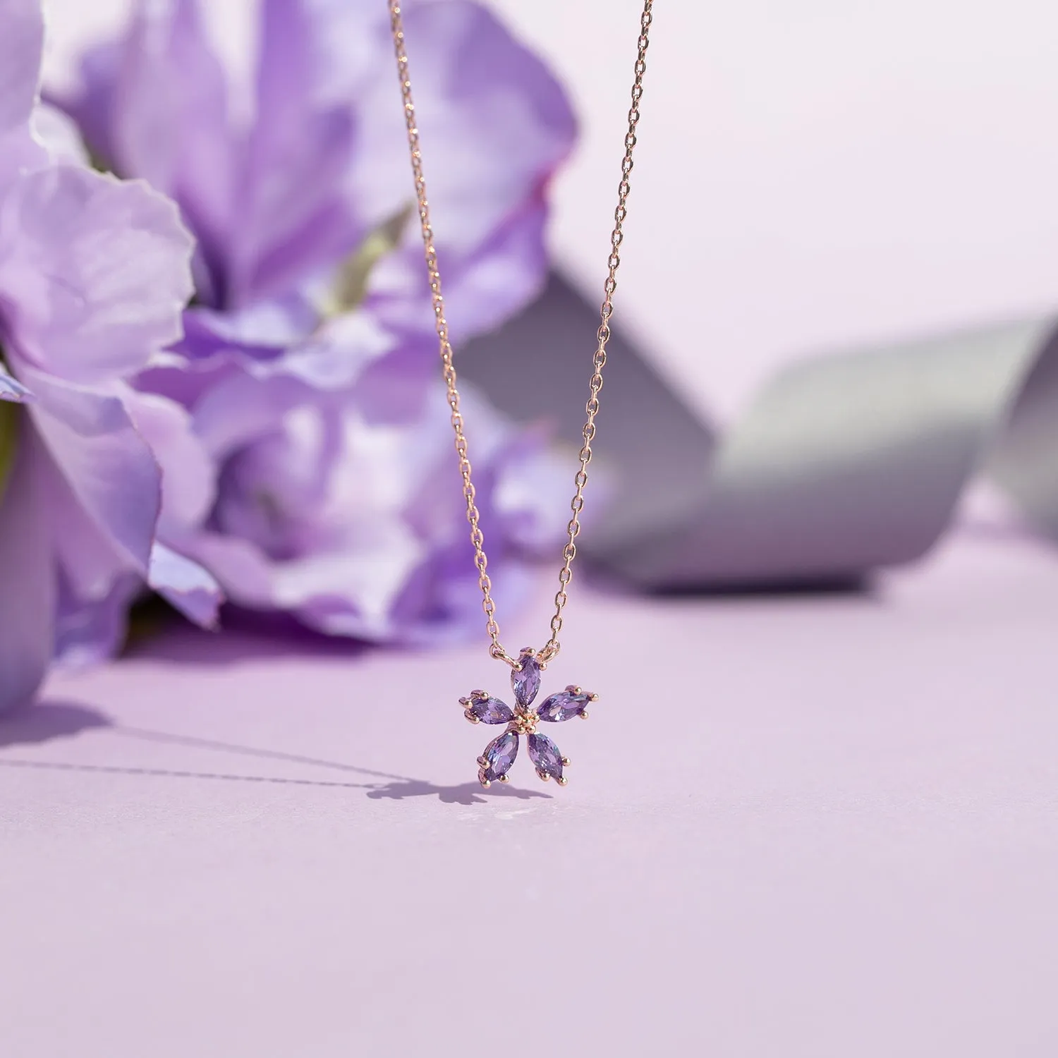 Lavender Bloom3 Necklace