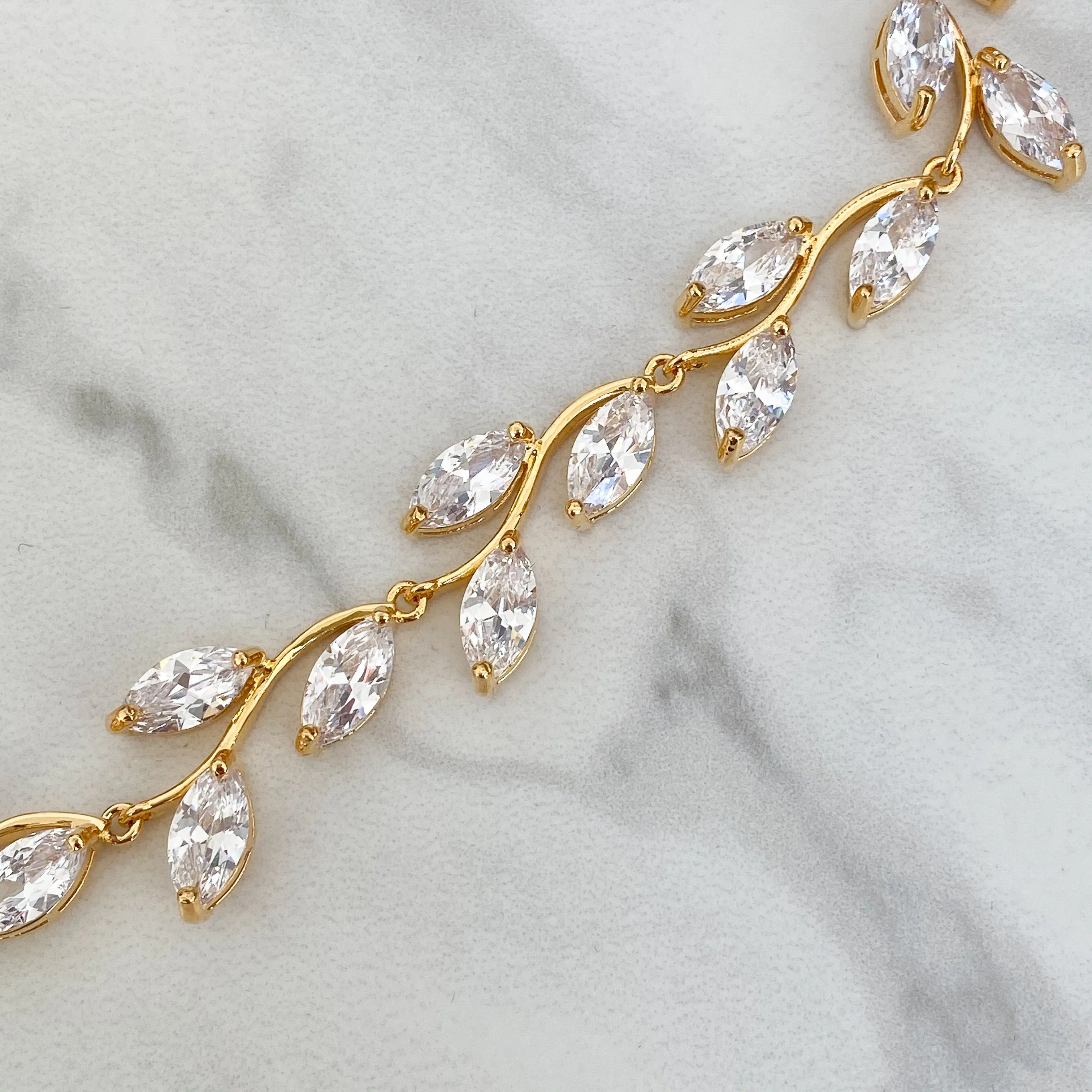 LAYLA Crystal Necklace Set (Silver/Gold)